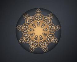 ronde abstract luxe mandala. logo sjabloon ontwerp. vector illustratie