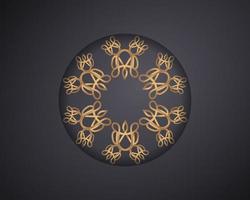 ronde abstract luxe mandala. logo sjabloon ontwerp. vector illustratie