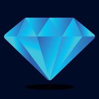 blauw diamant helling vector