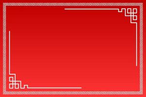 Chinese patroon grens of Chinese wijnoogst kader. rood abstract achtergrond. behang voor festival. vector illustratie