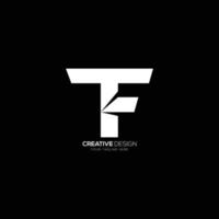 modern brief f t creatief logo vector