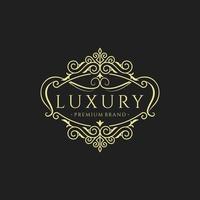 luxe logo ontwerp vector