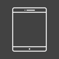 uniek tablet vector lijn icoon