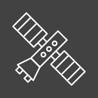uniek satelliet vector lijn icoon