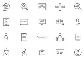 Vrije Job Recruitment Vectors