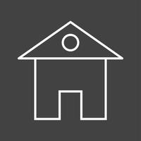 uniek huis vector lijn icoon