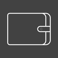 uniek portemonnee vector lijn icoon