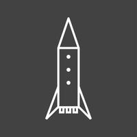 uniek ruimte raket vector lijn icoon