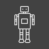 uniek robot vector lijn icoon