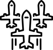 lijn icoon voor vliegtuigen vector