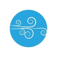 wind icoon geïsoleerd logo vector sjabloon ontwerp