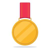 glimmend goud medaille vector