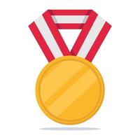 glimmend goud medaille vector