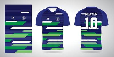 blauw groen Amerikaans voetbal Jersey sport ontwerp sjabloon vector