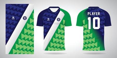 blauw groen Amerikaans voetbal Jersey sport ontwerp sjabloon vector