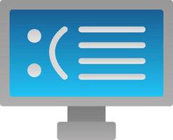 blauw scherm vector icoon ontwerp