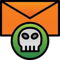 e-mail gehackt vector icoon ontwerp