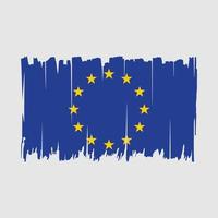 Europese vlag borstel vector illustratie