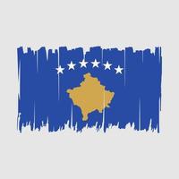 Kosovo vlag borstel vector illustratie