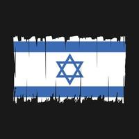 Israël vlag borstel vector illustratie