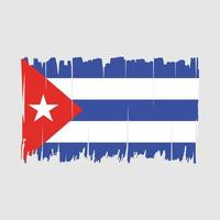 Cuba vlag borstel vector illustratie