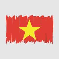 Vietnam vlag borstel vector illustratie