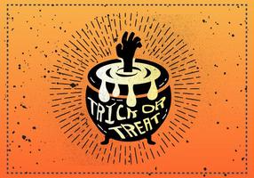 Gratis Vintage Halloween Vectorillustratie vector