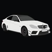 mercedes c63 amg zwart serie vector