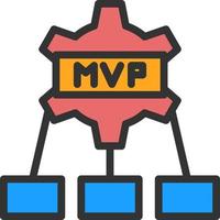 mvp vector icoon ontwerp