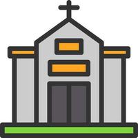 kerk vector icoon ontwerp