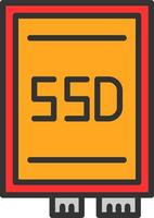 ssd kaart vector icoon ontwerp