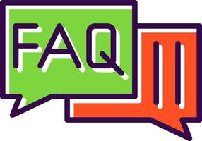 FAQ vector icoon ontwerp