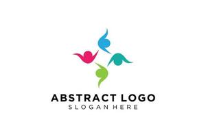 vector abstract mensen en familie logo verzameling, mensen pictogrammen, Gezondheid logo sjabloon, zorg symbool.