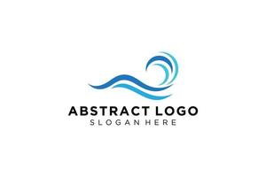 abstract water Golf plons logo symbool en icoon ontwerp. vector