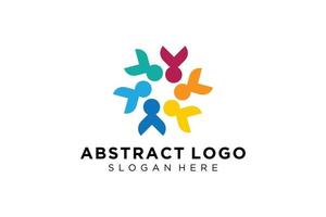 vector abstract mensen en familie logo verzameling, mensen pictogrammen, Gezondheid logo sjabloon, zorg symbool.