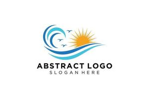 abstract water Golf plons logo symbool en icoon ontwerp. vector