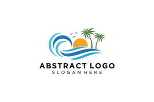 abstract water Golf plons logo symbool en icoon ontwerp. vector