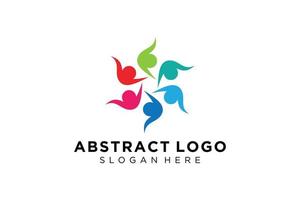 vector abstract mensen en familie logo verzameling, mensen pictogrammen, Gezondheid logo sjabloon, zorg symbool.