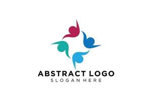 vector abstract mensen en familie logo verzameling, mensen pictogrammen, Gezondheid logo sjabloon, zorg symbool.