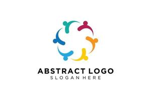 vector abstract mensen en familie logo verzameling, mensen pictogrammen, Gezondheid logo sjabloon, zorg symbool.