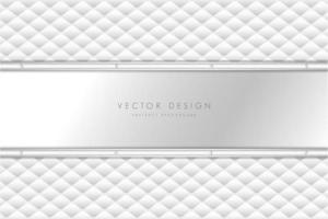 moderne witte en zilveren metalen achtergrond. vector