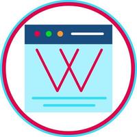 wiki vector icoon ontwerp