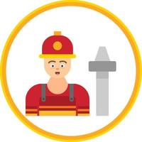 brandweerman vector icoon ontwerp
