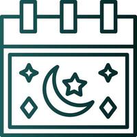 Ramadan kalender vector icoon ontwerp