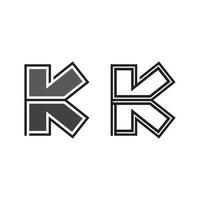 brief k logo icoon illustratie ontwerp sjabloon.afbeelding alfabet symbool voor bedrijf financiën logo. grafisch alfabet symbool voor zakelijke bedrijf identiteit. vector