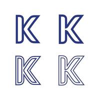 brief k logo icoon illustratie ontwerp sjabloon.afbeelding alfabet symbool voor bedrijf financiën logo. grafisch alfabet symbool voor zakelijke bedrijf identiteit. vector