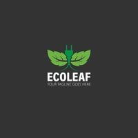 eco blad loogo vector