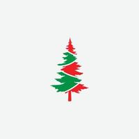 pijnboom Kerstmis logo vector