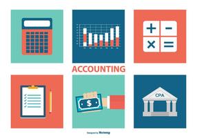 accounting icon collectie vector