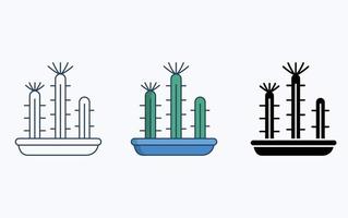 cactus fabriek illustratie icoon vector